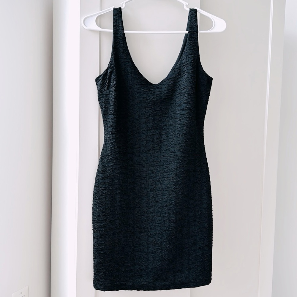 Mai Tai Black Mini Dress Strap